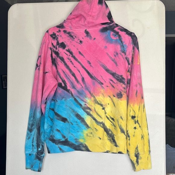 No Boundaries Multicolor Tie-Dye Zip-Up Hoodie - Picture 3 of 7